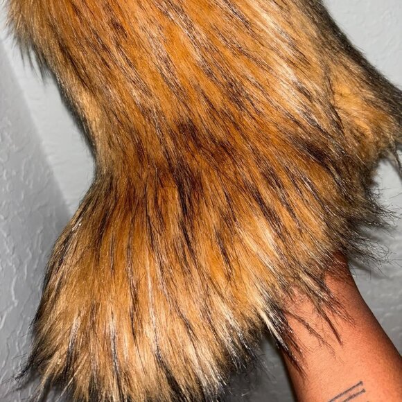 🆕Women Natural Faux Fur Winter Warm Knee High Flat Heel Fluffy  Snow Fur Boots - Picture 12 of 12